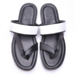 Dej White Band Slippers