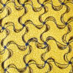 Hand Cut Fabric (Yellow / Blue)