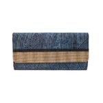 Agharese Arase (ES) White & Black Stoned Adire Clutch