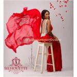 Fitted Red Evening Gown - Image 2