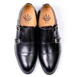 Dej Black CapToe Double Monk - Image 2