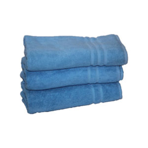 Classic Bath Towel, Set of 3 - Navy Blue