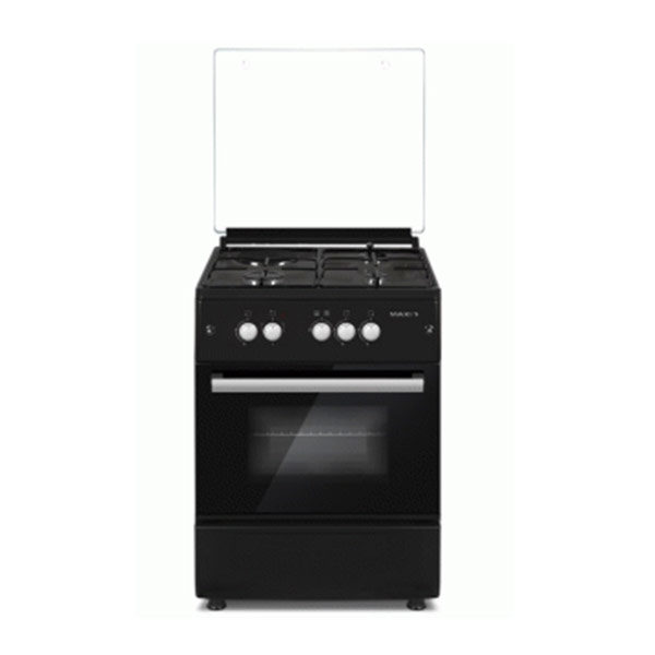 Gas Cooker 60*60 (3+1) INOX BLACK - Image 1