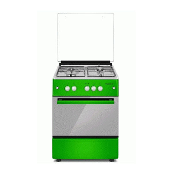 Gas Cooker 60*60 (3+1) INOX GREEN - Image 1