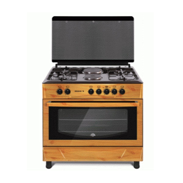 Gas Cooker 60*90 (4 + 2 ) - Wood - Image 1