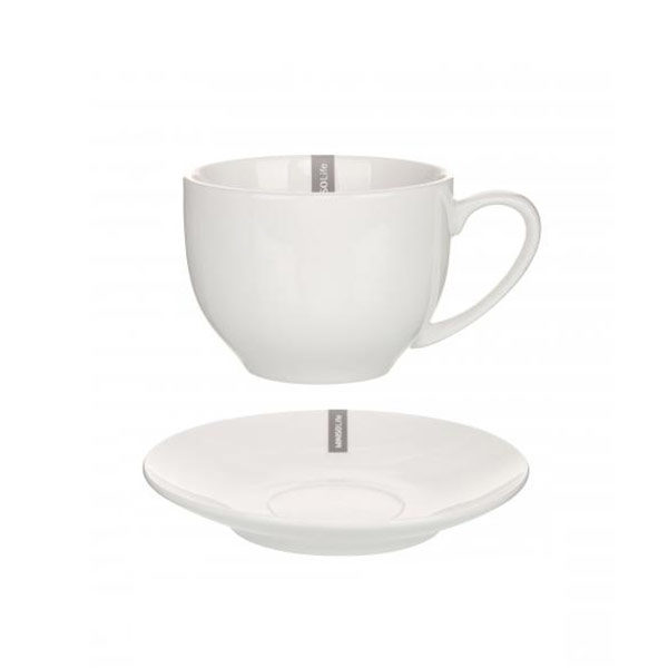 Coffee Cup + Saucer, Set of 4 - Image 1