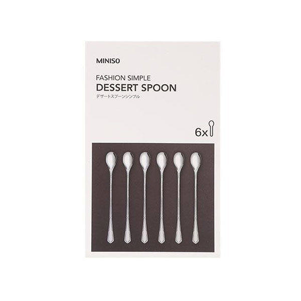 Simple Dessert Spoon 6 Pcs - Image 1