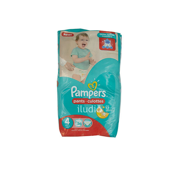 pamp4-56 Pants Culottes Diapers, Size 4, 56 count - Image 1
