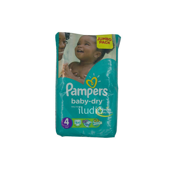 Baby-Dry Diapers, Size 4, 64 count - Image 1