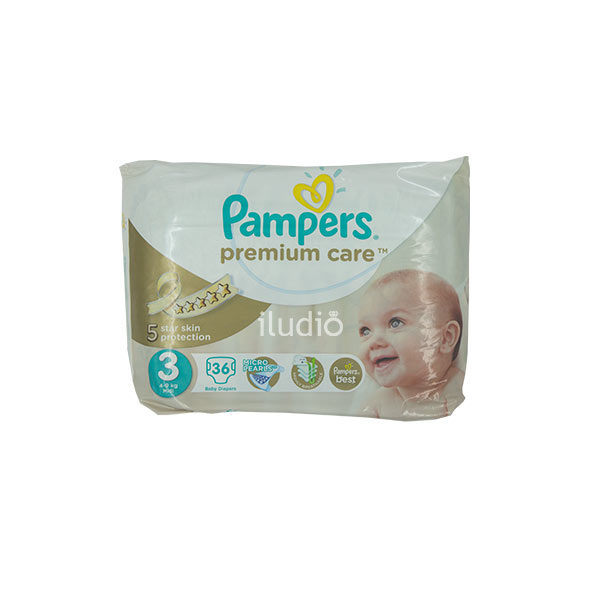 pamppc3-36 Premium Care Diapers, Size 3, 36 count - Image 1