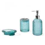 Shower Curtain Basket Set Lattice, 17 Piece - Image 2