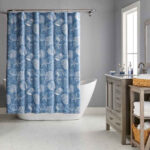 Shower Curtain Basket Set Starfish, 17 Piece