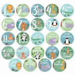 Animals Milestone Stickers, Set of 24 - Image 2